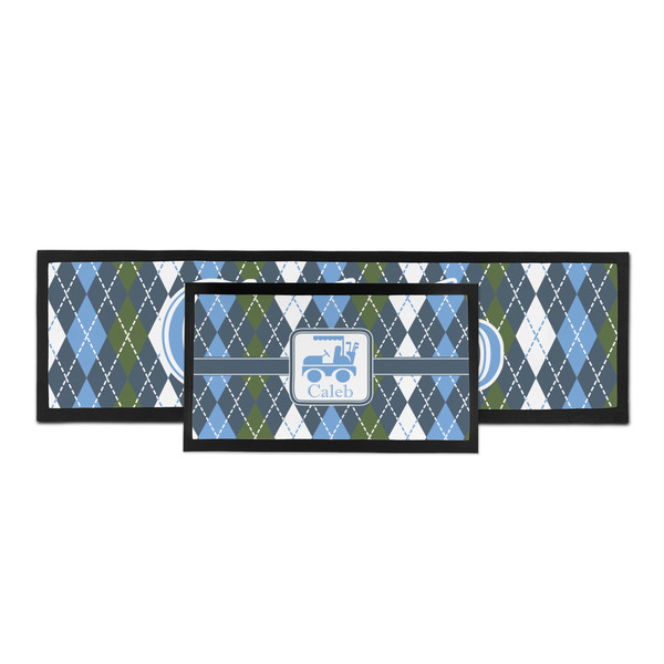 Blue Argyle Bar Mat - Parent Main