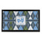 Blue Argyle Bar Mat - Small (Personalized)