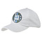 Blue Argyle Baseball Cap - White (Personalized)