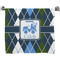Blue Argyle Bath Towel (Personalized)