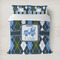Blue Argyle Duvet Cover (Personalized)