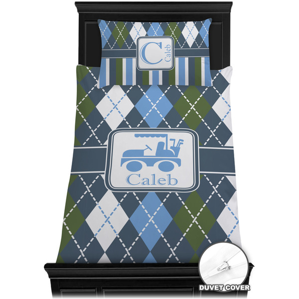 Blue Argyle Bedding Set (TwinXL) - Duvet