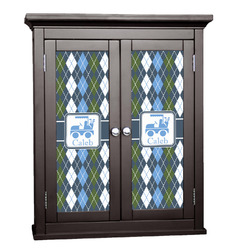 Blue Argyle Cabinet Decal - Custom Size (Personalized)