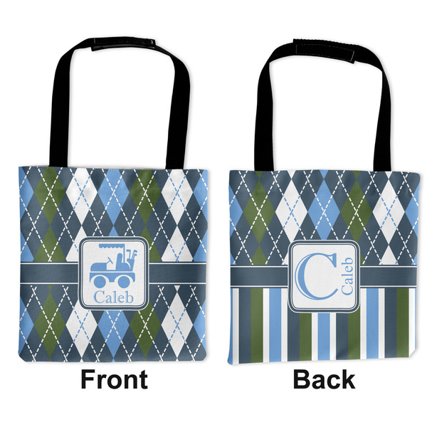 Blue Argyle Car Bag - Apvl