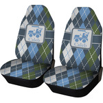 Blue Argyle Car Seat Covers (Set of Two) (Personalized)
