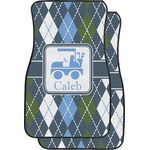 Blue Argyle Car Floor Mats (Personalized)