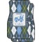 Blue Argyle Car Floor Mats (Front Seat) (Personalized)