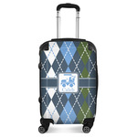 Blue Argyle Suitcase (Personalized)