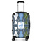 Blue Argyle Suitcase - 20" Carry On (Personalized)