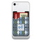 Blue Argyle 2-in-1 Cell Phone Credit Card Holder & Screen Cleaner (Personalized)