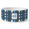 Blue Argyle Ceramic Dog Bowl - Large (Personalized)