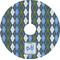 Blue Argyle Tree Skirt (Personalized)