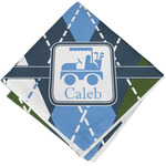 Blue Argyle Cloth Napkin w/ Name or Text