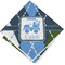 Blue Argyle Cloth Napkin w/ Name or Text