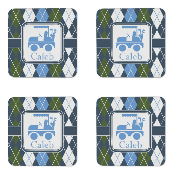 Blue Argyle Coaster Set - APPROVAL
