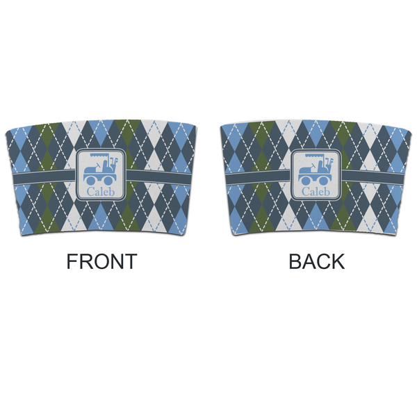 Blue Argyle Coffee Cup Sleeve - APPROVAL