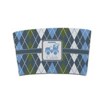 Blue Argyle Coffee Cup Sleeve (Personalized)