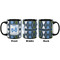 Blue Argyle Coffee Mug - 11 oz - Black APPROVAL