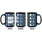 Blue Argyle Coffee Mug - 15 oz - Black APPROVAL