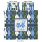Blue Argyle Comforter Set - King - Approval