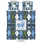Blue Argyle Comforter Set - Queen - Approval