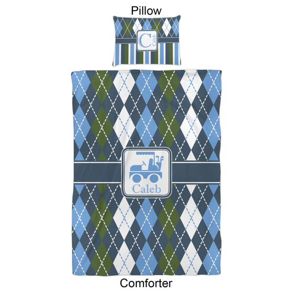 Blue Argyle Comforter Set - Twin XL - Approval