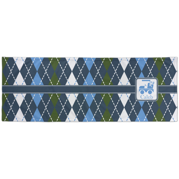 Blue Argyle Cooling Towel- Approval