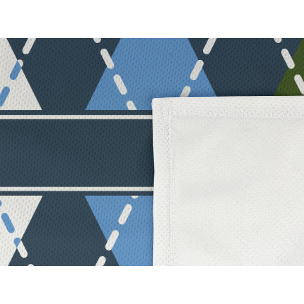 Blue Argyle Cooling Towel- Detail