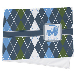 Blue Argyle Cooling Towel (Personalized)