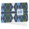 Blue Argyle Cooling Towel (Personalized)
