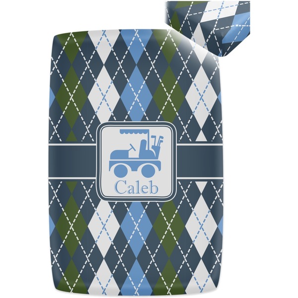 Blue Argyle Crib Fitted Sheet - Apvl