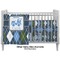 Blue Argyle Crib - Profile Sold Seperately