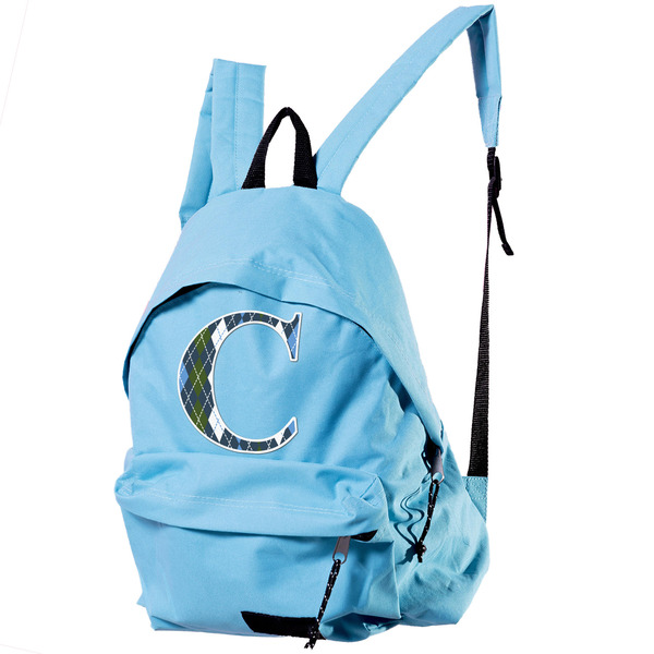 Blue Argyle Custom Shape Iron On Patches - XL single APPROVAL