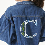 Blue Argyle Large Custom Shape Patch - 2XL (Personalized)