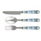 Blue Argyle Cutlery Set (Personalized)