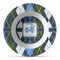 Blue Argyle Plastic Bowl - Microwave Safe - Composite Polymer (Personalized)