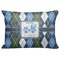 Blue Argyle Decorative Baby Pillow - Apvl