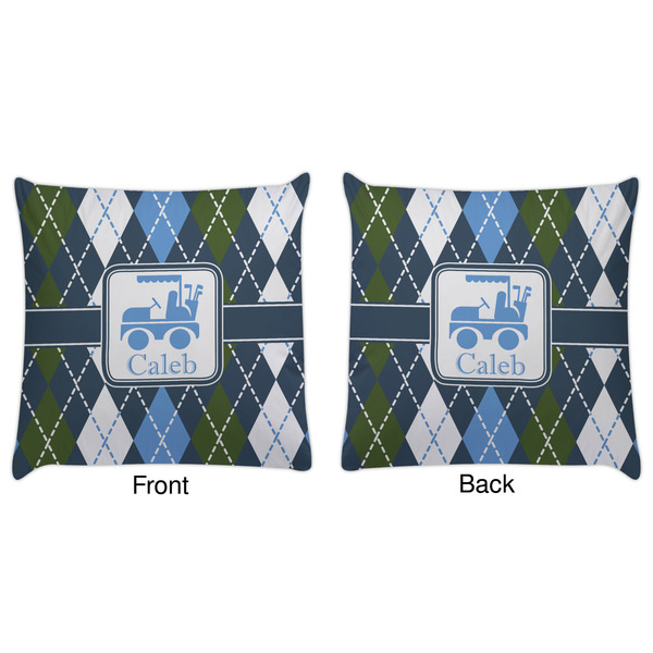 Blue Argyle Decorative Pillow Case - Approval