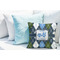 Blue Argyle Decorative Pillow Case - LIFESTYLE 2