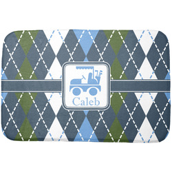 Blue Argyle Dish Drying Mat (Personalized)