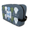 Blue Argyle Toiletry Bag / Dopp Kit (Personalized)