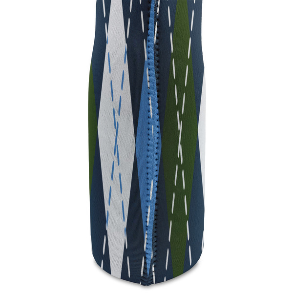 Blue Argyle Double Wine Tote - DETAIL 2 (new)