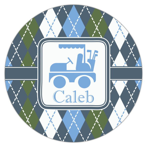 Blue Argyle Drink Topper - Large - Single