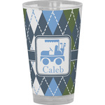 Blue Argyle Pint Glass - Full Color (Personalized)