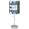 Blue Argyle Drum Lampshade with base included