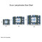 Blue Argyle Drum Lampshades - Sizing Chart