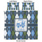 Blue Argyle Duvet Cover Set - King - Approval