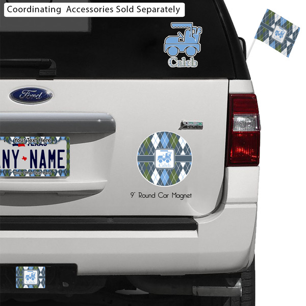 Blue Argyle Exterior Car Accessories