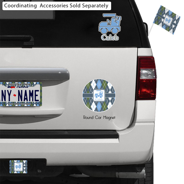 Blue Argyle Exterior Car Accessories