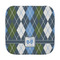 Blue Argyle Face Towel (Personalized)